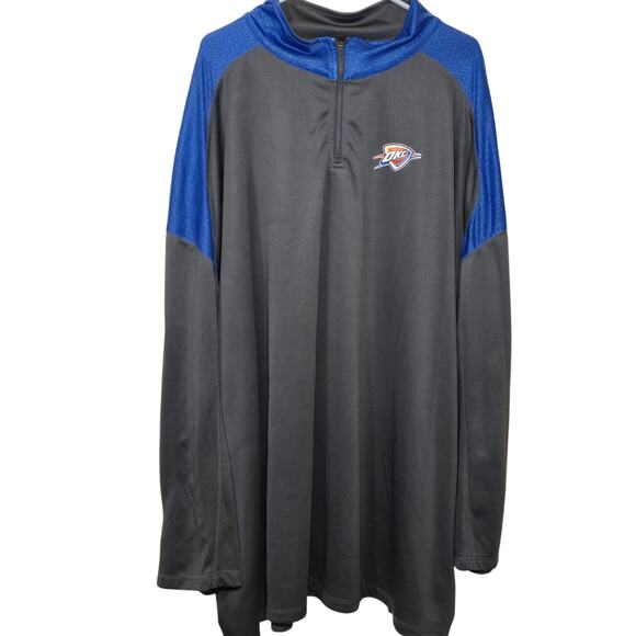 NBA OKC Thunder 1/4 Zip Lightweight Pullover Pristine Condition Size 6X - Picture 1 of 7